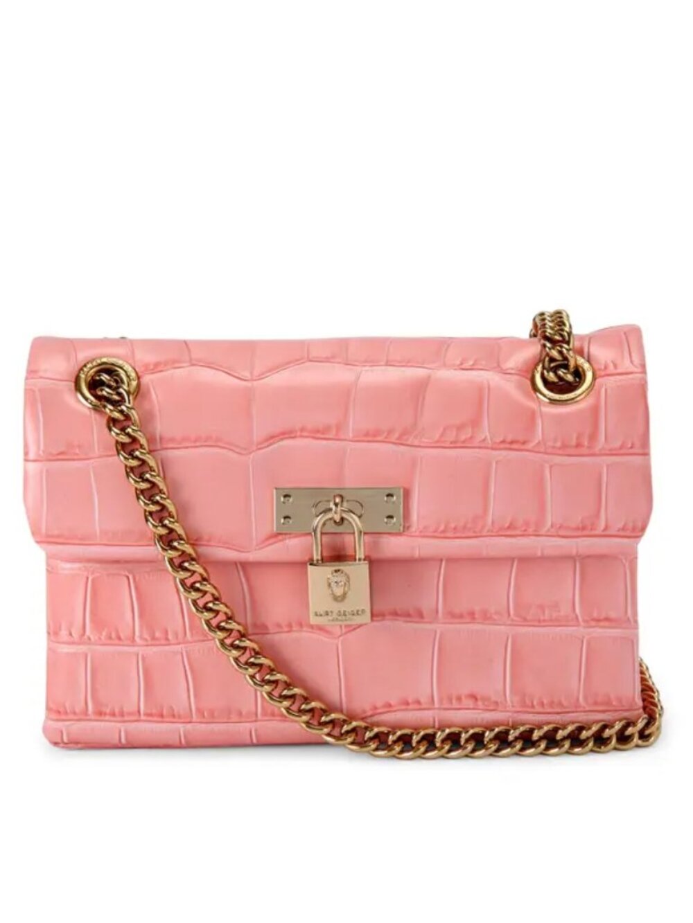 NWT❤️ KURT GEIGER LONDON Mini Brixton Croc Embossed Leather Crossbody Bag